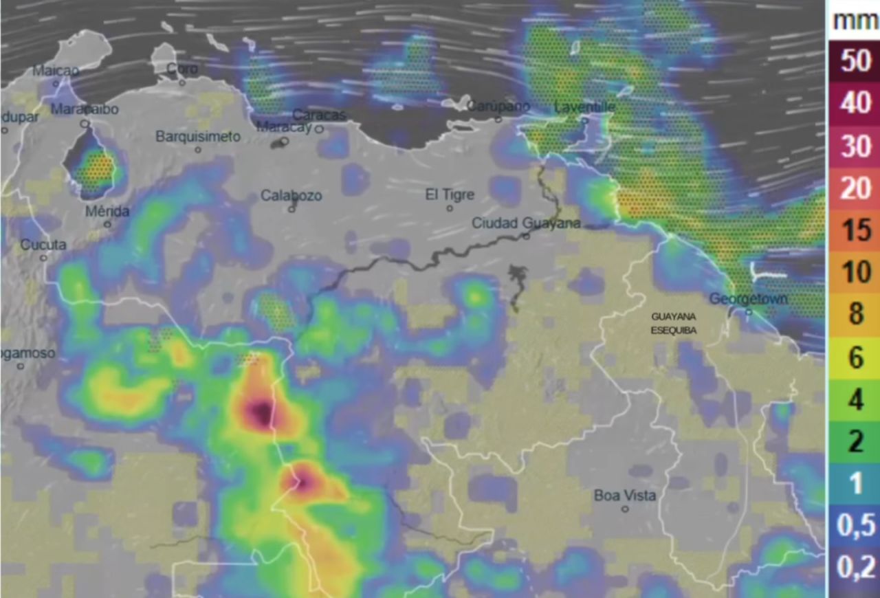 Inameh reporta nubosidad y lluvias dispersas en gran parte del país este #10May
