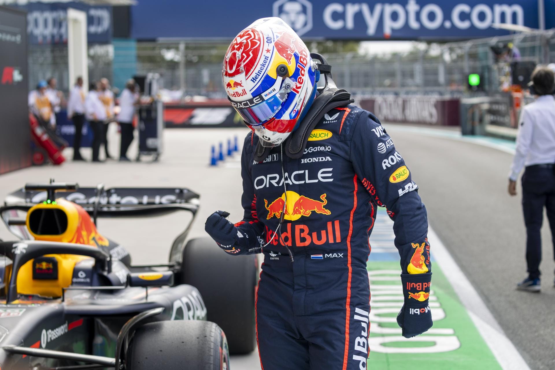 Max Verstappen celebró su paternidad con la pole del Gran Premio de Miami