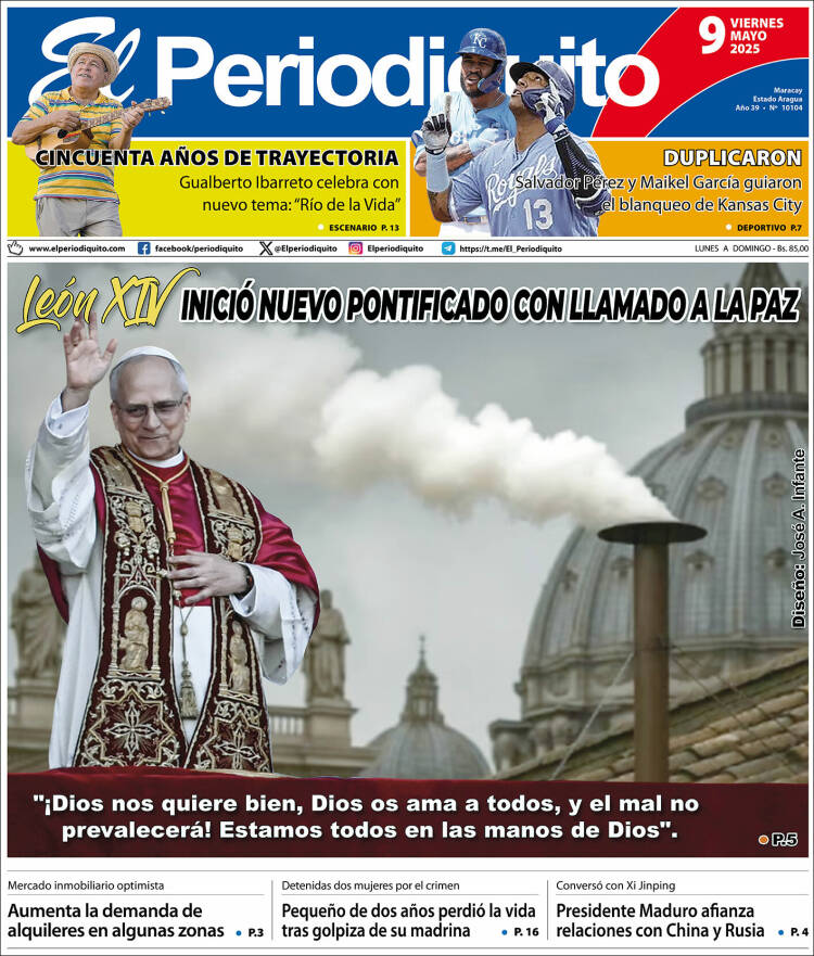 Portadas de este viernes 9 de mayo de 2025